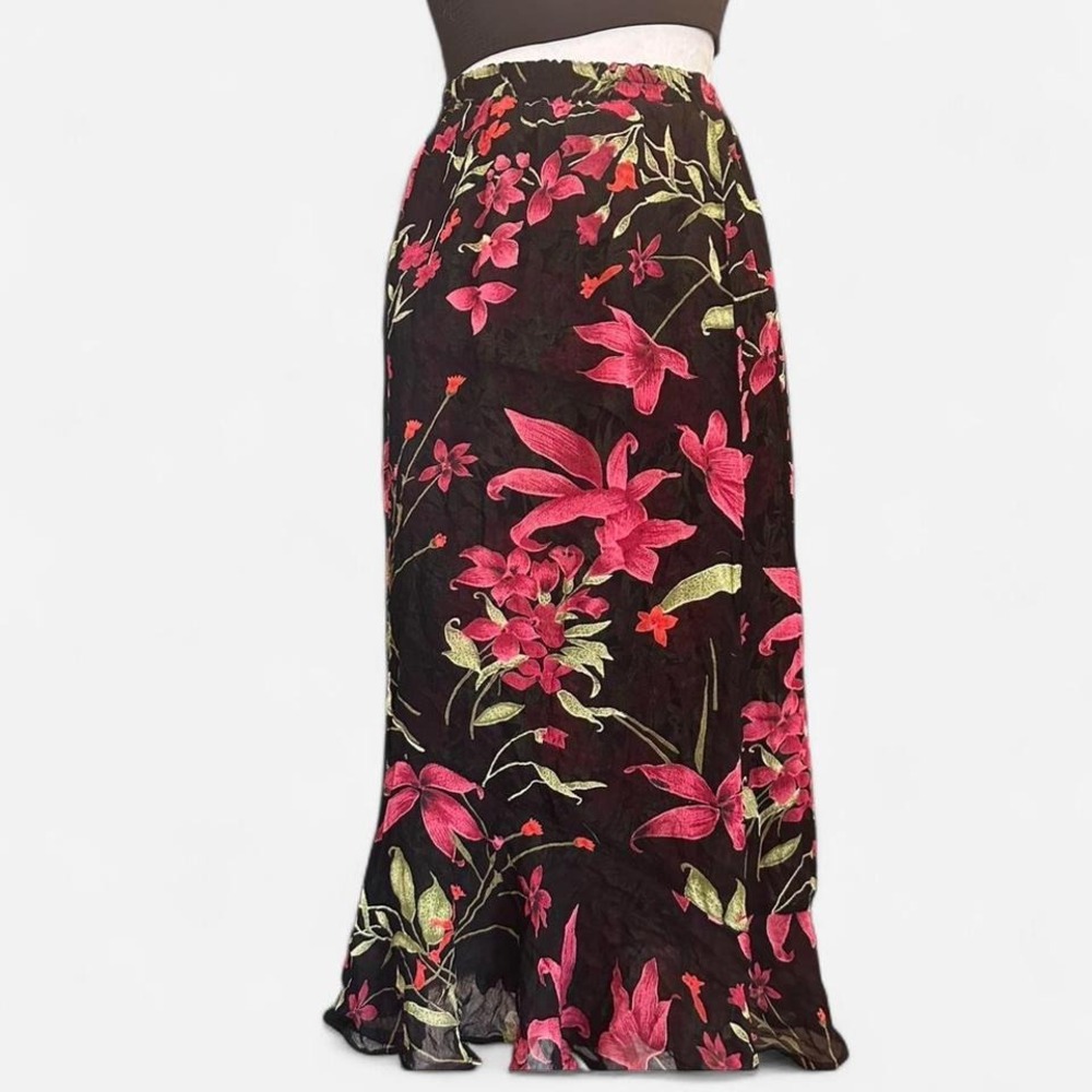 Reversible vintage floral skirt